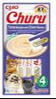 Churu Cat Tuna Recipe with Clam Flavor 4x14g – Lahodná směs s tuňákem a příchutí mušlí pro kočky, 4x14g.