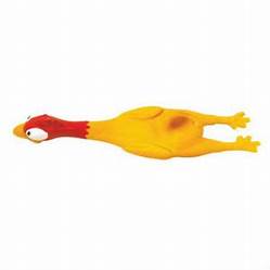 Hračka pes Kuřátko latex se zvukem 14,5cm HipHop – Pískací latexové kuřátko pro psy, délka 14,5 cm.