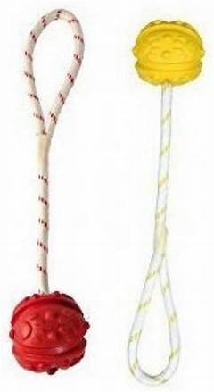 Hračka pes Míč plovoucí na šňůrce 4,5cm/35cm – Plovoucí míček na šňůrce pro psy, 4,5 cm/35 cm.