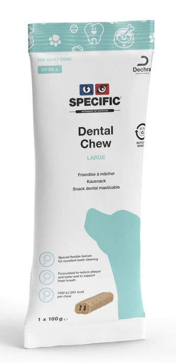 Speciální pochoutka CT-DC-L Dental Chew L 6x100g pro zdravé zuby a dásně psů.