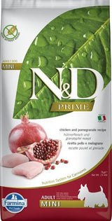 N&D PRIME DOG Adult Mini Chicken & Pomegranate, 7 kg, krmivo pro malé psy.