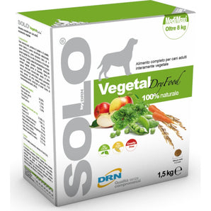 SOLO Vegetal dry dog 1,5kg - Rostlinné krmivo pro psy, ideální pro citlivé zvířata nebo pro veganskou stravu.