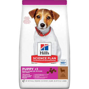 Hill's Can. SP Puppy Small&Mini Lamb&Rice 6kg – krmivo pro štěňata malých plemen, příchuť jehněčí a rýže, balení 6 kg.