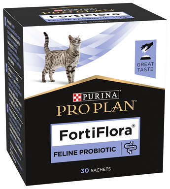 Purina PPVD Feline Fortiflora plv 30x1g - Podporuje zdraví střevní mikroflóry u koček, ideální pro lepší trávení a imunitu.