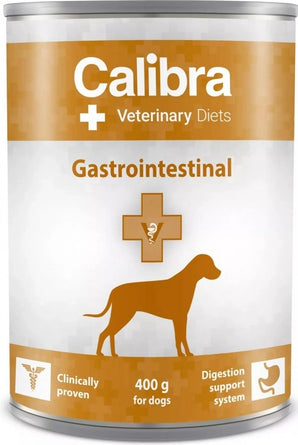 Calibra VD Dog konzerva Gastrointestinal, 400 g, dieta pro psy s trávicími problémy.