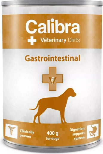Calibra VD Dog konzerva Gastrointestinal, 400 g, dieta pro psy s trávicími problémy.