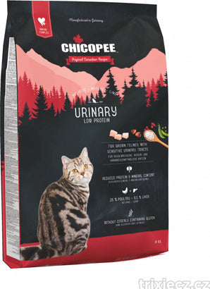 Chicopee HNL CAT Urinary 1,5 kg – Krmivo pro kočky podporující zdraví močových cest, balení 1,5 kg.