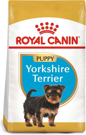 Royal Canin Breed Yorkshire Puppy/Junior 1,5kg – Krmivo pro štěňata jorkšírských teriérů, podpora růstu a zdraví srsti.