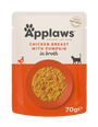 Applaws Cat kapsa Adult Broth kuřecí prsa s dýní 70g
