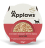 Applaws Cat miska Adult Broth kuřecí prsa s kachnou 60g