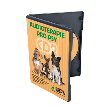 Audioterapie pro psy CD2, uklidňující zvuky pro psy ke snížení úzkosti.