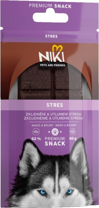 Zdravá svačinka NIKI SNACK Stres 60g pro uvolnění a pohodu.