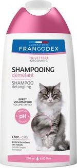 Francodex Šampon a kondicionér pro kočky 2in1 250ml – Šampon a kondicionér pro kočky pro snadnou úpravu srsti, balení 250ml