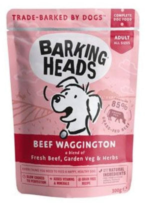 BARKING HEADS Beef Waggington kapsička 300g