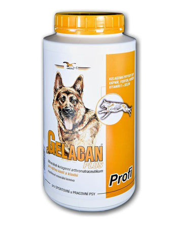 Gelacan Plus Profi, 1 kg, profesionální kloubní výživa pro psy.
