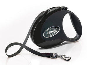 Vodítko FLEXI Style M, černé, 5m, pro psy do 25kg.
