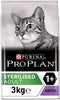 Pro Plan Cat Sterilised Turkey Cat Sterilised Turkey 3 kg – Krmivo s krůtím masem pro sterilizované kočky, balení 3 kg.