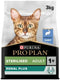 Pro Plan Cat Sterilised Renal Plus Rabbit 3 kg – Granule pro sterilizované kočky s podporou ledvin, s králičím masem, balení 3 kg.