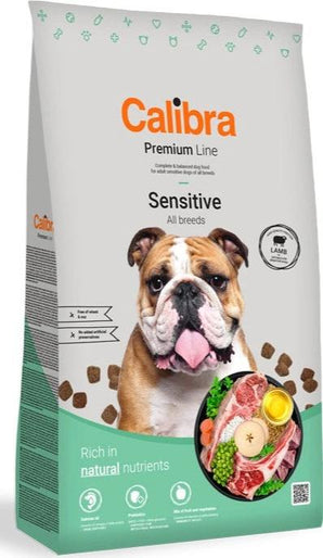 Calibra Dog Premium Line Sensitive 100 g, krmivo pro citlivé psy, podpora zdraví trávicího traktu.