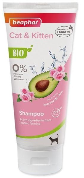 Beaphar Šampon BIO pro kočky a koťata 200ml – BIO šampon pro kočky a koťata s jemným složením, balení 200 ml.