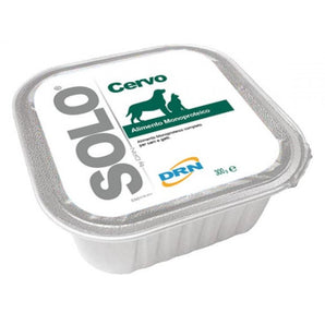 SOLO Cervo 100% (jelen) vanička 300g - Vanička s 100% jelením masem, ideální pro masovou stravu s vysokým obsahem bílkovin.