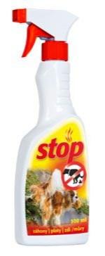BIO STOP proti psům 500ml - Odpuzovač psů s aplikací do venkovních prostor. Balení 500 ml.