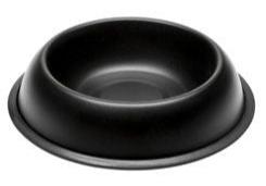 Miska kovová protiskluz MIRA KC 76 Black 0,9l – kovová miska s protiskluzovým dnem, objem 0,9 l, černá barva.