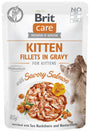 Brit Care Cat Fillets in Gravy Kitten Savor.Salmon 85g