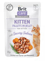 Brit Care Cat Fillets in Jelly Kitten with Salmon 85g