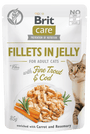 Brit Care Cat Fillets in Jelly with Trout&Cod 85g