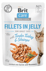 Brit Care Cat Fillets in Jelly with Turkey&Shrimps 85g