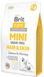 Brit Care Dog Mini Grain Free Hair & Skin 2kg