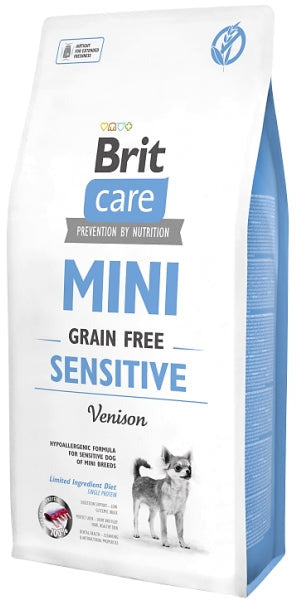 Brit Care Dog Mini Grain Free Sensitive 7kg - Bezobilné hypoalergenní krmivo pro citlivé psy malých plemen.