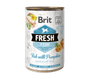 Brit Fresh Dog konz Fish with Pumpkin 400g