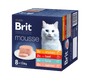 Brit Premium Cat by Nature Mousse Multipack, 8x85g