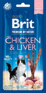Brit Premium Cat by Nature Sticks Chicken & Liver (3ks)