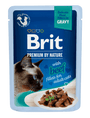 Brit Premium Cat D Fillets in Gravy with Beef 85g