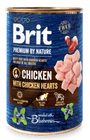 Brit Premium Dog by Nature  konz Chicken & Hearts 400g