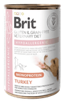 Brit VD Dog GF konz Mono Protein Hypoall. Turkey 400g