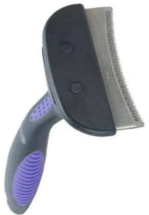 Hřeben vyčesávací De-shedder 8cm L BUSTER – vyčesávací hřeben na odstranění přebytečné srsti, šířka 8 cm, velikost L.