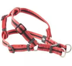 Postroj BUSTER Airmesh reflexní L, 25mm červený – Reflexní postroj pro psy velikosti L, barva červená.
