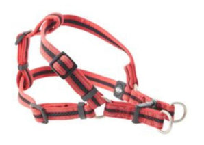 Postroj BUSTER Airmesh reflexní XL, 25mm červený – Reflexní postroj pro psy velikosti XL, barva červená.