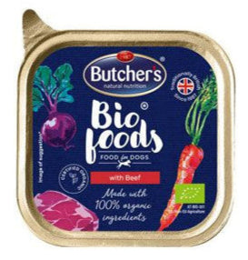 Butcher's Dog Bio Foods s hovězím vanička 150g
