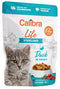 Calibra Cat Life kapsa Sterilised Duck in Gravy 85g – Kapsička pro sterilizované kočky s kachnou v omáčce, balení 85 g.