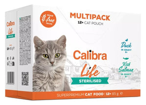 Calibra Cat Life kapsa Sterilised Multipack 12x85g – Multipack kapsiček pro sterilizované kočky, 12x85 g.
