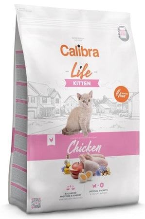Calibra Cat Life Kitten Chicken 1,5kg – Krmivo pro koťata s kuřecím masem, balení 1,5 kg.