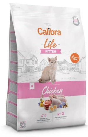 Calibra Cat Life Kitten Chicken 6kg – Krmivo pro koťata s kuřecím masem, balení 6 kg.