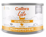 Calibra Life Sterilised Turkey 200g - Konzerva pro sterilizované kočky s krůtím masem. Balení 200 g.