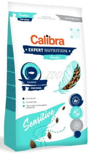 Calibra Dog EN Sensitive Salmon 12kg – Krmivo pro psy s citlivým zažíváním a lososem, balení 12 kg.