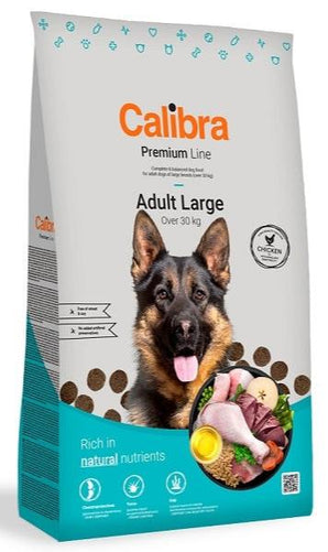 Calibra Dog Premium Line Adult Large 3 kg, kompletní krmivo pro dospělé psy velkých plemen.